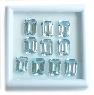 10 pcsTopaas - geen minimumprijs - 18.96 ct