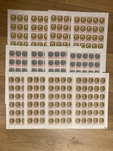Monaco 1994 - Museum of stamps and coins - high facial value - mint** - in sheets - Yvert n°1945 à 1947 x 120 exemplaires
