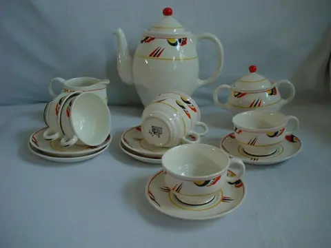 Willem Rozendaal - Petrus Regout - art deco koffieservies