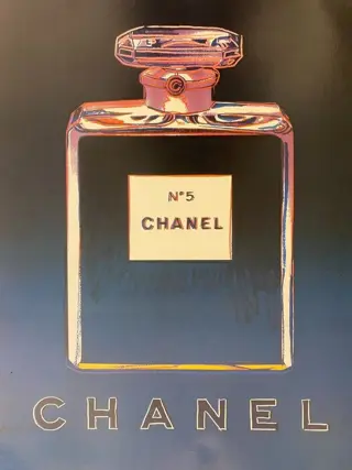 Andy Warhol - Chanel n. 5: Blue (linen backed on canvas) -