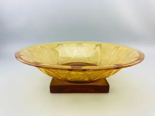 Verlys - Art Deco schaal met geometrisch decor