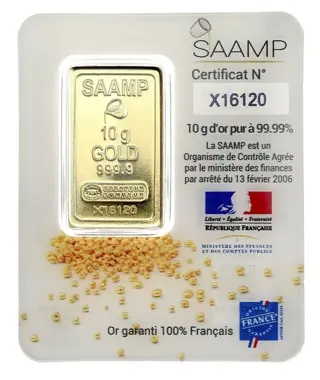 10 gram - Goud .999 - Verzegeld en met certificaat