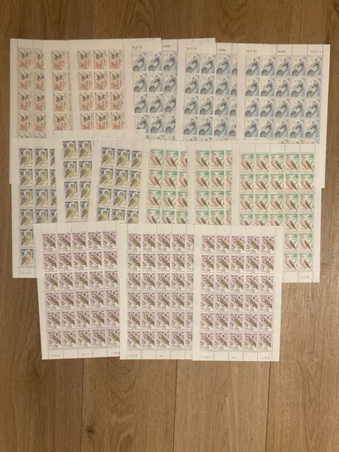 Monaco 1993 - Mercantour birds - high facial value - mint** - in sheets - n°1855 à 1859 x 90 exemplaires