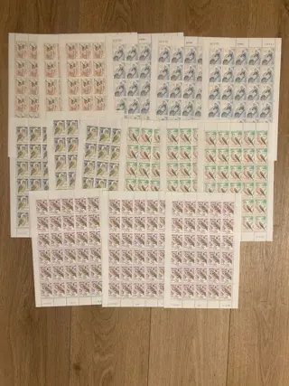 Monaco 1993 - Mercantour birds - high facial value - mint** - in sheets - n°1855 à 1859 x 90 exemplaires