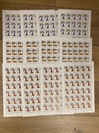 Monaco 1994 - ‘Santons’ - high facial value - mint** - in sheets - Yvert n°1957 à 1959 x 120 exemplaires