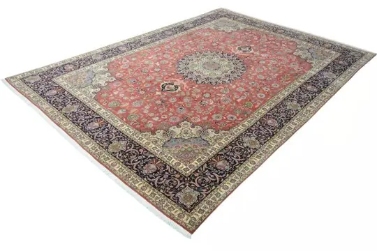 Tabriz 50 Raj - Zeer fijn Perzisch tapijt met veel zijde -