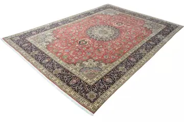 Tabriz 50 Raj - Zeer fijn Perzisch tapijt met veel zijde -