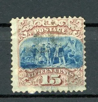 Verenigde Staten van Amerika 1869 - 15 cts brown red and blue, type II, quote: €600 - Yvert n°35a