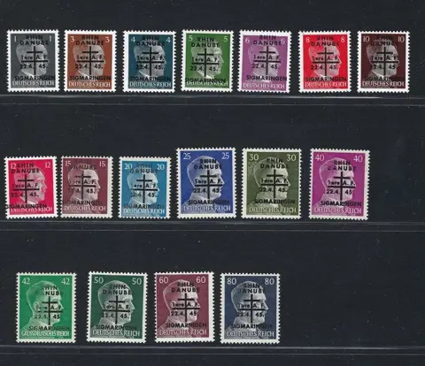Frankrijk - NEUFS** Lot de timbres libération Sigmaringen série n°1 à 19 (sauf 10 et 12)