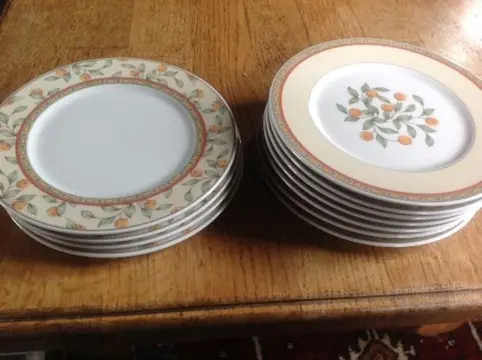 Koffietijdservies, gebaksbordjes , 11 stuks