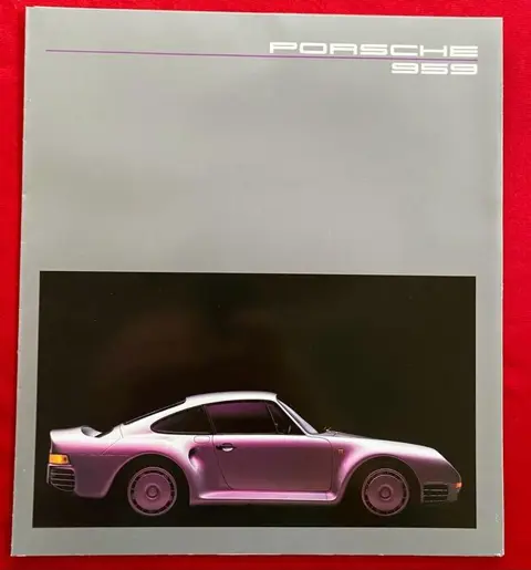 Brochures/catalogi - Porsche 959 sales brochure 1985 -