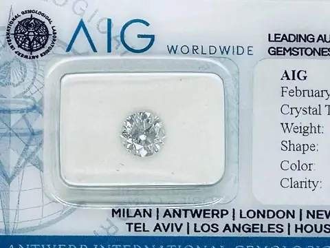 1 pcs Diamant - 1.02 ct - Briljant, Rond - E - P1