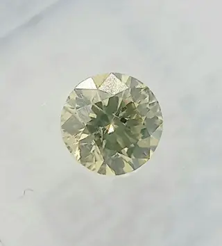 1 pcs Diamant - 0.50 ct - Briljant - fancy lichtgroenachtig