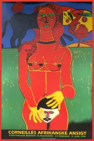 Guillaume Corneille - Affiche originale d'exposition -