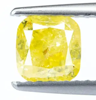 Diamant - 1.01 ct - Natural Fancy Yellow - I2 *NO RESERVE*