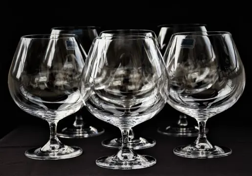 Bohemia - Set Grote Brandy Snifters (6) - Kristal