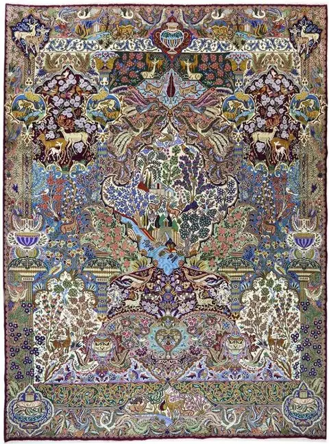 Kashmar Garten Eden - mooi perzisch tapijt - 400 cm - 300 cm