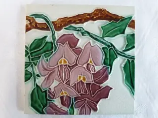 Hemixem - Art Nouveau tegel (15,2 x 15,2 cm) met daarop