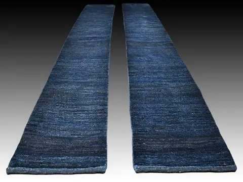 Blue Gabbeh rug set (2x) - Loper - 240 cm - 36 cm