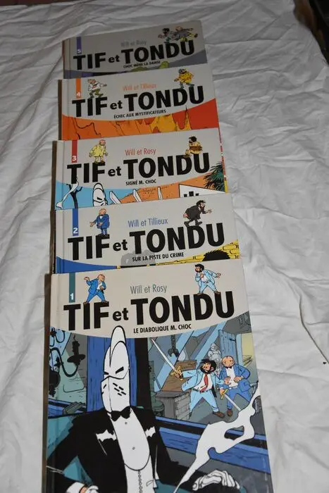Tif et Tondu - Intégrale T1 à T5 - 5x C - Eerste druk - (2007/2009)