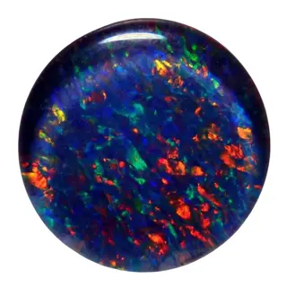A+ "Intense flits" Black Opal Triplet 2.44 ct - 10×10×3 mm