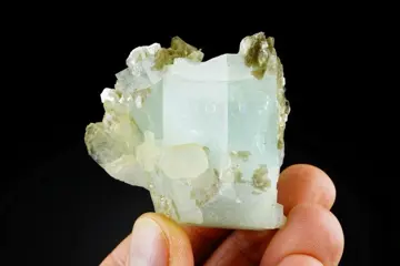 BIG AQUAMARINE kristallen combinatie - met mica - extra