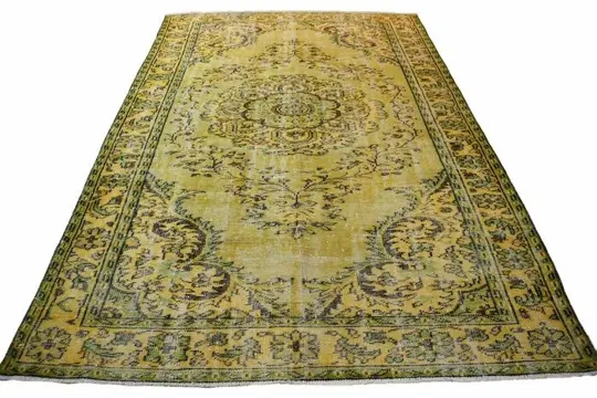 Yellow vintage - Vloerkleed - 302 cm - 188 cm