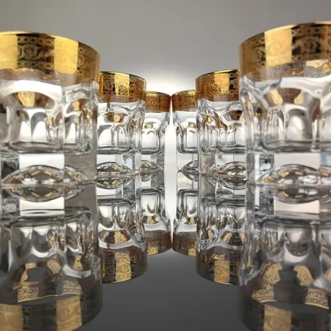 SECOLOVENTESIMO - Whiskyglazen (6) - Art Nouveau - .999 (24