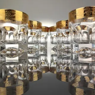 SECOLOVENTESIMO - Whiskyglazen (6) - Art Nouveau - .999 (24