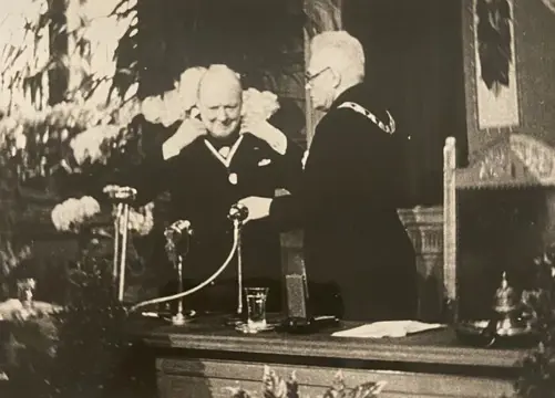 Gemeentearchief Rotterdam - Series: Visit Churchill to the