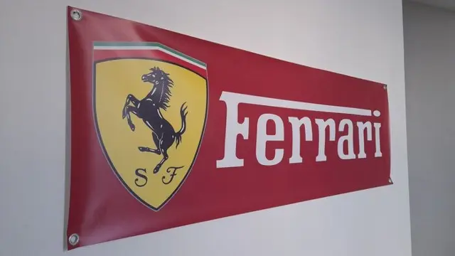 Decoratief object - Banner in pvc 150cm - Ferrari