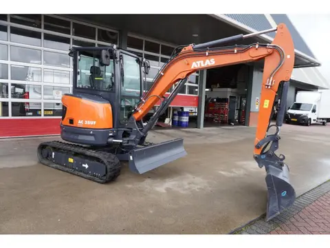 Atlas AC35UF Minigraver 3.85 ton 34 Draaiuren Nr. V250 | Vol Options | Airco |  LEASE € 879,-pm 36mn