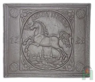 Haardplaat , gietijzer , vuurbescherming , kachelplaat