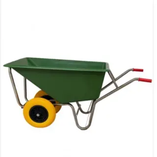 Kruiwagen 160ltr. poly antilek 2-wielen