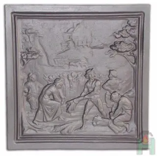 Vuurscherm , openhaard bescherming , haardplaat