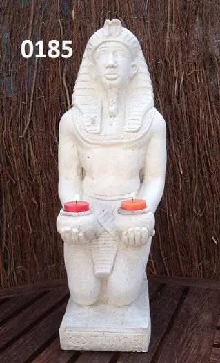 Sphinx beeld met waxine licht