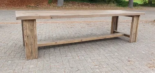 Industriele kloostertafel 300 cm