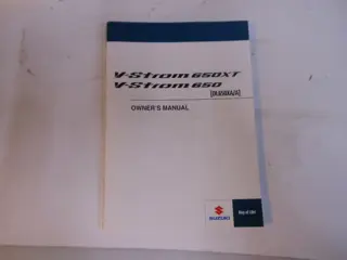 INSTRUCTIEBOEKJE Suzuki DL 650 V STROM 2017 - 2024