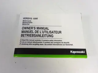 INSTRUCTIEBOEKJE Kawasaki VERSYS 1000 2015 - 2018