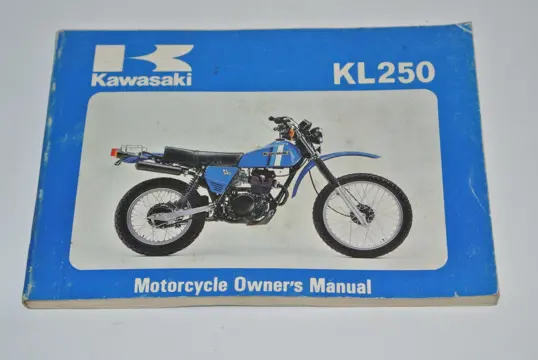 INSTRUCTIEBOEKJE Kawasaki KLR 250 1984 - 1990