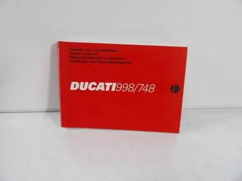 INSTRUCTIEBOEKJE Ducati 748 1996 - 2002