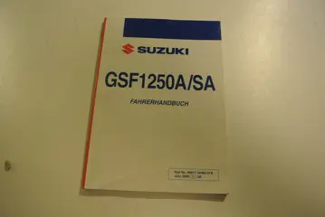 INSTRUCTIEBOEKJE Suzuki GSF 1250 Bandit 2007 - 2009