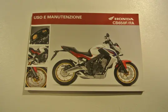 INSTRUCTIEBOEKJE Honda CB 650 F 2017 - 2020