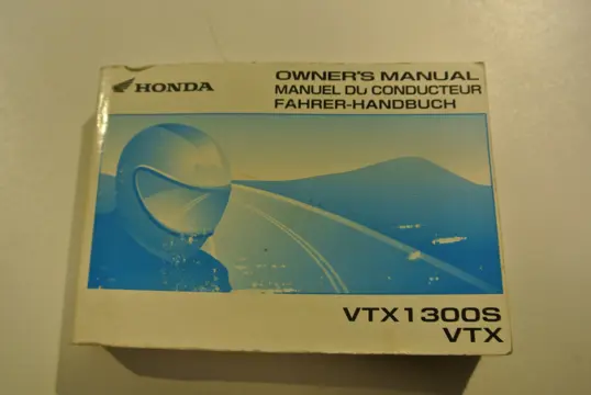 INSTRUCTIEBOEKJE Honda VTX 1300 2003 - 2008