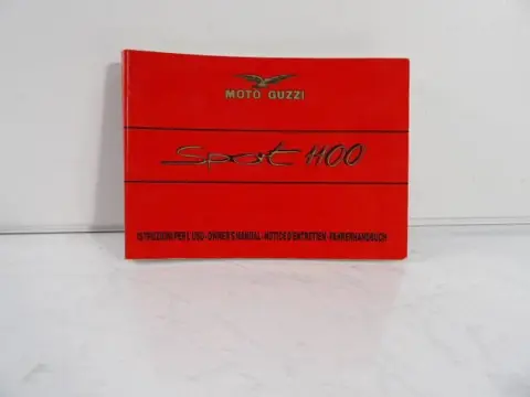 INSTRUCTIEBOEKJE Moto Guzzi 1100 Sport 1994 - 2000