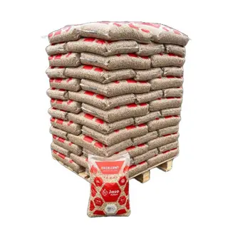 Jaso houtpellets 65 zakken a 15KG €455 incl. verzending