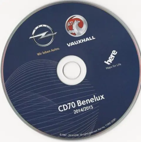 Navigatie CD70 de nieuwste update is van 2015 de Benelux cd