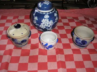 Mosterd potjes , 4 stuks