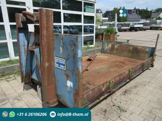 Leebur Haakarm Oprij-plateau 3,5 x 2 m. (bj 1990)