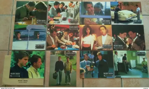 RAIN MAN Franse lobbycard set.